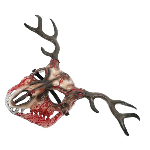 GALPADA Realistische Halbgesichtige Hirschgeweih-maske Atmungsaktiv Halloween Cosplay Tierkopf Requisite für Maskerade Partys Bühnenauftritte GALPADA Realistische Halbgesichtige Hirschgeweih-maske Atmungsaktiv Halloween Cosplay Tierkopf Requisite für Maskerade Partys Bühnenauftritte von GALPADA
