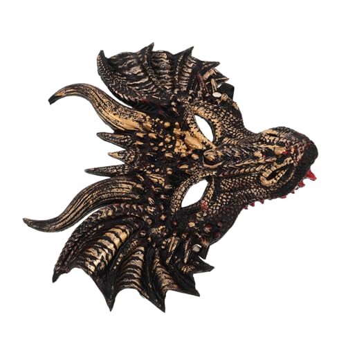 GALPADA Realistische Halloween Drachenmaske Vollgesicht Cosplay Tierkopf für Erwachsene und Drachenkopfbedeckung Maske für Party Maskerade und Karneval von GALPADA