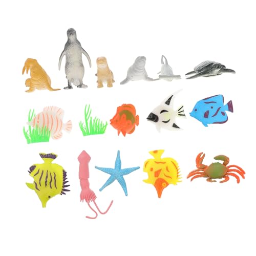 GALPADA Realistische Meerestiere Spielfiguren Lebewesen Modell Aquarium Deko Kreatives Lernspielzeug für Kleinkinder Zimmerdekoration von GALPADA