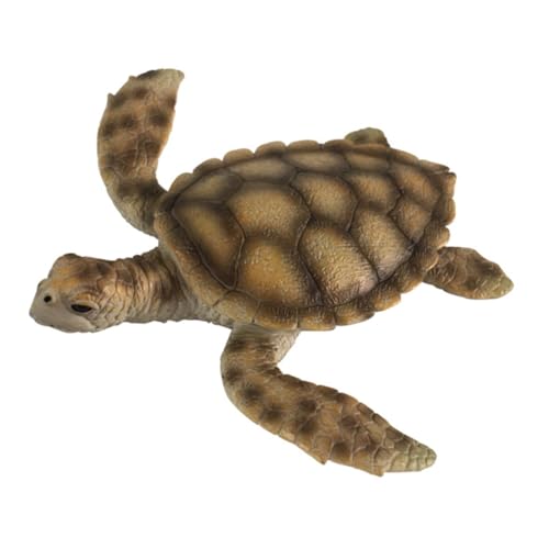 GALPADA Realistische Schildkrötenfigur aus PVC Sicheres Fördert Fantasie und Farberkennung als Lernspielzeug Naturtier Modell und Dekoration für Jungen und Mädchen von GALPADA