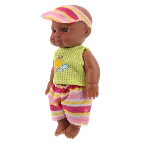 GALPADA Afroamerikanische Puppe 18cm Realistische Weiche Vinyl Babypuppe für Kindergeburtstagspartys Tragbare Kleiner Babypuppe als Spielzeug für Mädchen GALPADA Afroamerikanische Puppe 18cm Realistische Weiche Vinyl Babypuppe für Kindergeburtstagspartys Tragbare Kleiner Babypuppe als Spielzeug für Mädchen von GALPADA