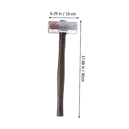 GALPADA Realistischer Halloween Deko Hammer mit Bluteffekt Leichter Kunststoff Hammer für Kostüm Party und Cosplay Sicher ohne Scharfe Kanten für Halloween Requisiten und Spaß von GALPADA