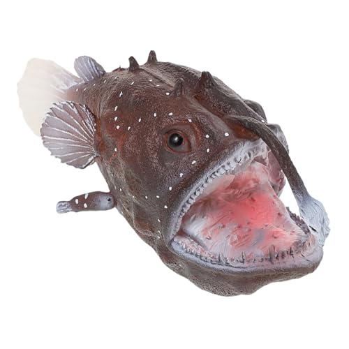 GALPADA Realistisches Anglerfisch für Mini Meereslebewesen Modell Sicher und Detailreich für Sensorisches Tiefsee Erkundung Wissenschaftsprojekte und Kindergeburtstag von GALPADA