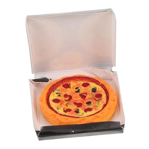 GALPADA Miniatur-Pizza-Requisite Für Puppenhaus Exquisit Gefertigt Realistische Mini-Pizza in Box Für Miniatur-lebensmitteldekoration Kleines Fast-Food-Modell GALPADA Miniatur-Pizza-Requisite Für Puppenhaus Exquisit Gefertigt Realistische Mini-Pizza in Box Für Miniatur-lebensmitteldekoration Kleines Fast-Food-Modell von GALPADA