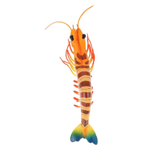GALPADA Realistisches Shrimp Modell Figur Lernspielzeug Lebensechte Kunststoff Deko Meeresfigur Simulation Tiermodell von GALPADA