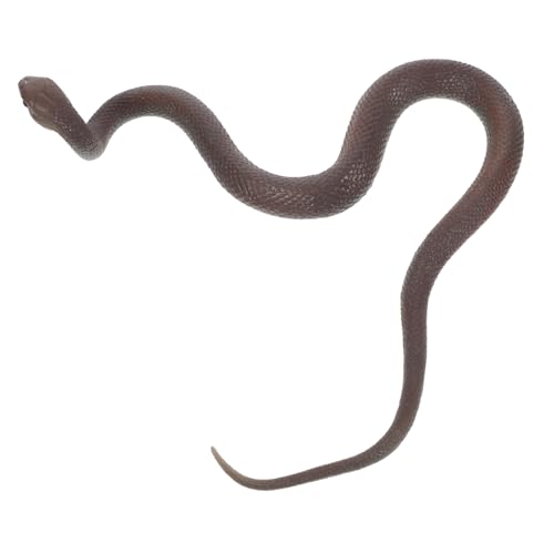 GALPADA Realistisches TPR Schlangenspielzeug Schwarze Mamba Modell Weiches Sicheres Tier Streichspielzeug für Halloween Deko und Praktische Scherze von GALPADA