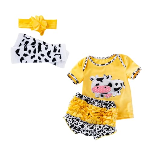 GALPADA Reborn Babykleidung für Mädchen Teilig Baumwolle Outfit mit Shirt Haarband Hose Strümpfe für Neugeborenenpuppe GALPADA Reborn Babykleidung für Mädchen Teilig Baumwolle Outfit mit Shirt Haarband Hose Strümpfe für Neugeborenenpuppe von GALPADA