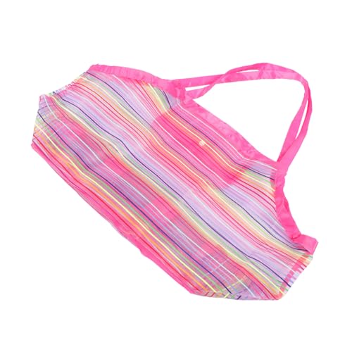 GALPADA Regenbogenfarbene Strandtasche für Große Mesh Aufbewahrungstasche mit Praktischem Tragegriff für Muschelsammlung Schwimmausrüstung und Outdoor Sport Robust und Leicht Tragbar GALPADA Regenbogenfarbene Strandtasche für Große Mesh Aufbewahrungstasche mit Praktischem Tragegriff für Muschelsammlung Schwimmausrüstung und Outdoor Sport Robust und Leicht Tragbar von GALPADA