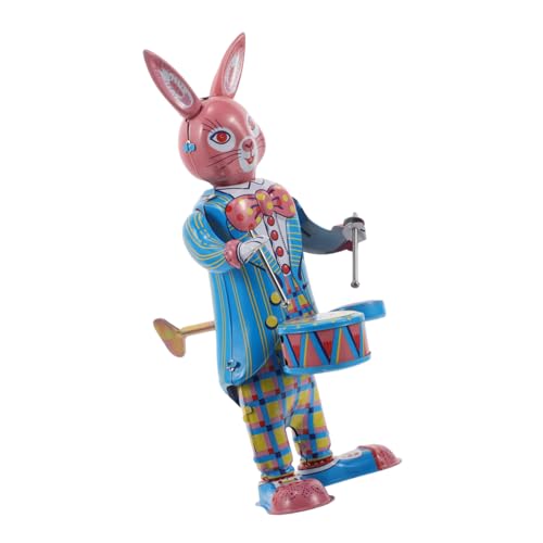 GALPADA Retro Kaninchen Trommler Roboter mit Vintage Eisenkunstwerk Kreatives für Büro Dekoration und Geschenkidee GALPADA Retro Kaninchen Trommler Roboter mit Vintage Eisenkunstwerk Kreatives für Büro Dekoration und Geschenkidee von GALPADA