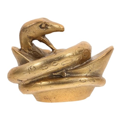 GALPADA Retro Messing Statue Tischdeko Für Büro Und Schlafzimmer Handgefertigtes Home Decor Snake Ornament Für Kreative von GALPADA