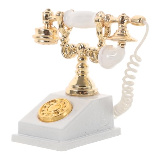 GALPADA Retro Telefonmodell Einrichtung Realistisches Retro Altes Miniatur Telefonmodell Vintage Telefon Puppenhaus 1/12 Miniatur Telefon Drehknopf Minis Puppenhaus GALPADA Retro Telefonmodell Einrichtung Realistisches Retro Altes Miniatur Telefonmodell Vintage Telefon Puppenhaus 1/12 Miniatur Telefon Drehknopf Minis Puppenhaus von GALPADA