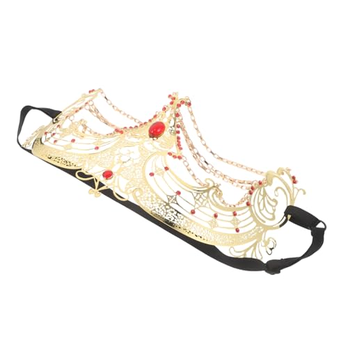 GALPADA Rhinestone Tassel Halbgesichtsmaske mit Fransen Halloween Cosplay Accessoire Leichte Bequeme Party Maske Vielseitig für Karneval Fasching und Kostüme Modisches Schmuckgesicht GALPADA Rhinestone Tassel Halbgesichtsmaske mit Fransen Halloween Cosplay Accessoire Leichte Bequeme Party Maske Vielseitig für Karneval Fasching und Kostüme Modisches Schmuckgesicht von GALPADA