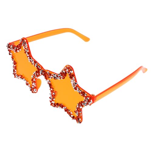 GALPADA Rimless Candy Farbverlauf Sonnenbrille mit Strass Sternform Trendige Unisex Brille für Fotoshootings Nachtclubs und Statement Looks von GALPADA