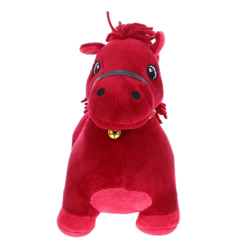 GALPADA Rotes Plüschpferd Kuscheliges Pferdespielzeug für Leicht Tragbar als Chinesisches Neujahrs Maskottchen Glücksbringer und Festliche Wohnraumdeko GALPADA Rotes Plüschpferd Kuscheliges Pferdespielzeug für Leicht Tragbar als Chinesisches Neujahrs Maskottchen Glücksbringer und Festliche Wohnraumdeko von GALPADA