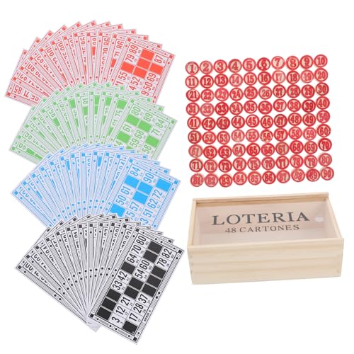 GALPADA Russisches Lotto Brettspiel Teilig Partyspiel für Familie mit Tragbarem Zahlen Schachbrett Pädagogisch für Zahlen und Logikförderung für Familienfeiern und Zusammenkünfte GALPADA Russisches Lotto Brettspiel Teilig Partyspiel für Familie mit Tragbarem Zahlen Schachbrett Pädagogisch für Zahlen und Logikförderung für Familienfeiern und Zusammenkünfte von GALPADA