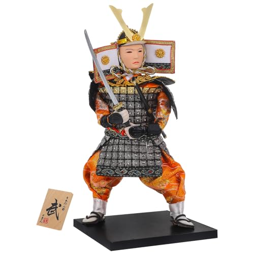 GALPADA Samurai Figur Japanischer Stil Deko Krieger Figur Handgefertigt Detailreiche Tischdekoration Japanische Heimkunst von GALPADA