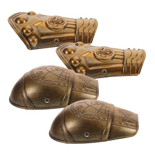 GALPADA Armschützer Für Cosplay Mittelalter-Set Jungen Und Mädchen Römisches Kostüm Schulter Hand Verstellbare Armschienen von GALPADA