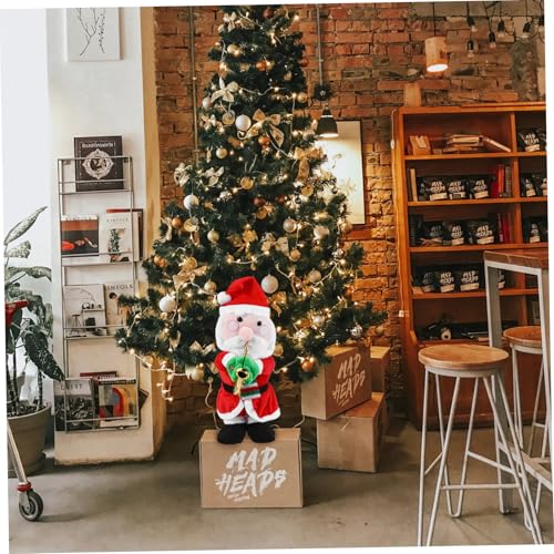 GALPADA Saxophon Weihnachtsstrumpffüller Elektrisches Singendes Und Tanzendes Elektrisches Saxophon Weihnachtsmann Weihnachtsspielzeug Elektrische Weihnachtsmann Puppe von GALPADA