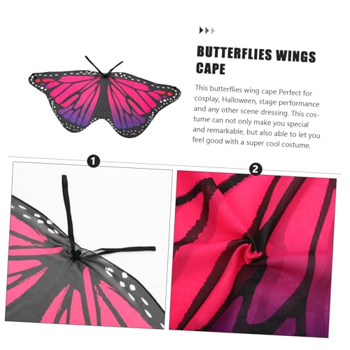 GALPADA Schmetterlingscape mit Flügeln Sanft Leicht Langlebig für Halloween Kostümspiele Aufführungen und Fotoshootings Praktische und Kreative Verkleidung für Mädchen Rosa GALPADA Schmetterlingscape mit Flügeln Sanft Leicht Langlebig für Halloween Kostümspiele Aufführungen und Fotoshootings Praktische und Kreative Verkleidung für Mädchen Rosa von GALPADA