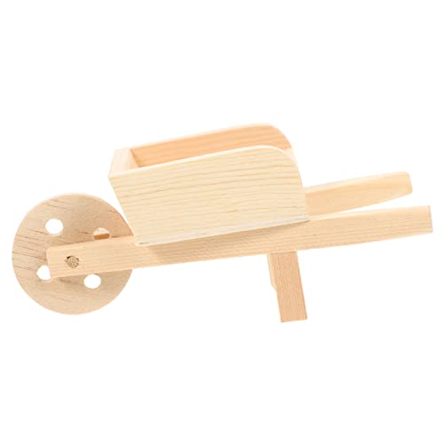 GALPADA Schubkarre Modell Deko Miniatur Wagen für Puppenhaus und Garten Kreative Bastelarbeit für Realistische Wagen Dekoration für Anlässe von GALPADA