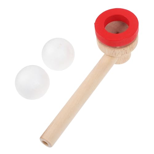 GALPADA Schwebender Holzball Balance Blowing Toy für Motorische Fähigkeiten Pädagogisches Sicher und Langlebig für Familien und Partys von GALPADA