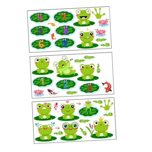 GALPADA Selbstklebende Cartoon Frosch Bodenaufkleber Abnehmbare Spielteppich Sticker Für Kinderzimmer Kindergarten Wohnzimmer Spielbereich GALPADA Selbstklebende Cartoon Frosch Bodenaufkleber Abnehmbare Spielteppich Sticker Für Kinderzimmer Kindergarten Wohnzimmer Spielbereich von GALPADA