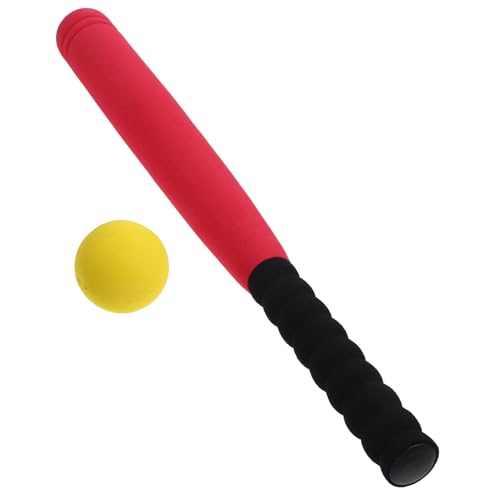 GALPADA Super Safe Baseballset Für Junge Mädchen Jahren Roter Schläger Und Schaumstoffball Für Outdoor-Spiele Sicheres Spielzeug Für Mädchen Und Jungen von GALPADA