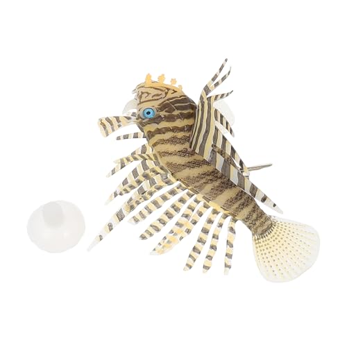 GALPADA Silikon Fisch Aquarium Dekoration mit Saugnapf Langlebige Umweltfreundliche Deko für Fischbecken Verstellbare Höhe für Wohn und Büroumgebungen Aquarium Fish Tank Ornament von GALPADA