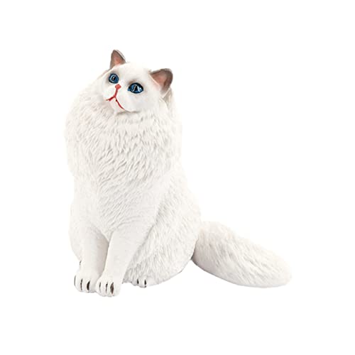 GALPADA Simulation Cat Model Dekorative Katzenfigur aus Robustem Kunststoff Realistisches für Kreative Deko Lernspielzeug für Naturerkundung und Hausdekoration von GALPADA