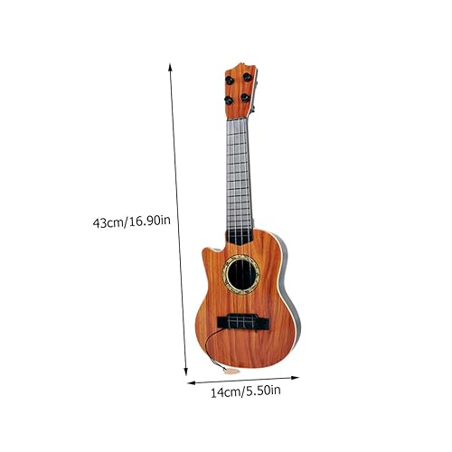 GALPADA Simulation Gitarrenspielzeug aus Kunststoff für Anfänger Musikinstrument Lernspielzeug Realistisches Saiteninstrument für Frühe Musikalische Robust und Sicher für Jungen und von GALPADA