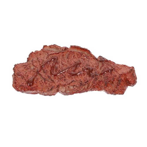 GALPADA Simulation Steak Dekoration aus Hochwertigem Kunststoff Lebensechtes Steak Modellspielzeug für Realistisches Grillfleisch Nachbildung als Partydeko Fotorequisite und Geschenk GALPADA Simulation Steak Dekoration aus Hochwertigem Kunststoff Lebensechtes Steak Modellspielzeug für Realistisches Grillfleisch Nachbildung als Partydeko Fotorequisite und Geschenk von GALPADA