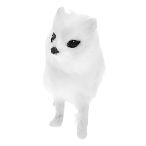 GALPADA Simulierte Fuchsfigur Widerstandsfähigem Material Stehendes Deko Tier für Geburtstagsgeschenk für Innenraumgestaltung Perfektes Lernspielzeug und Dekorativer von GALPADA
