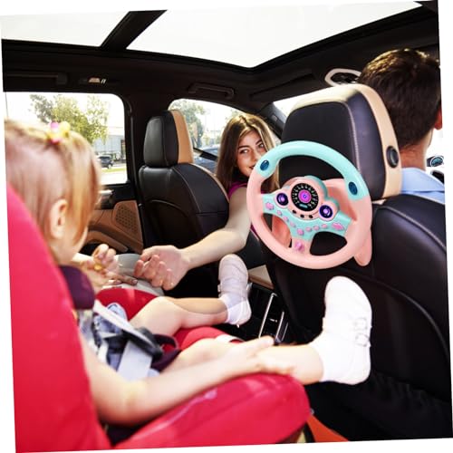GALPADA Simuliertes Lenkradspielzeug für Kleinkinder Drehbares Kinderlenkrad mit Licht und Sound Leichtes Kunststoff Spielzeugauto für Mädchen und Jungen Pädagogisches Fahrsimulator von GALPADA