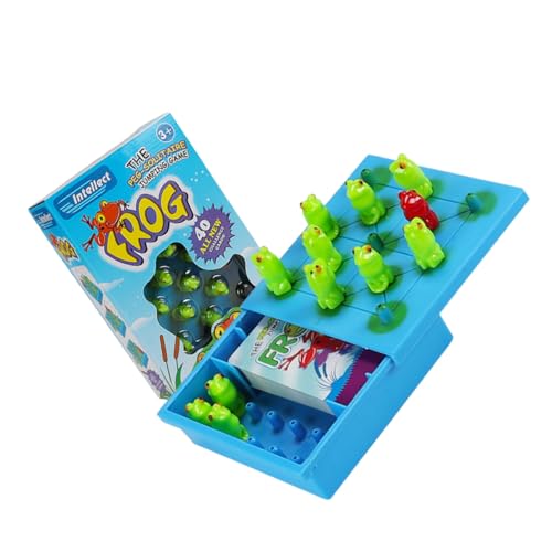 GALPADA Spieleset Jumping Frogs Denkspiel Brettspiel Lernspiel Ab Jahren Pädagogisch Fördernd für Jungen Mädchen Kreativität und Vorstellungskraft von GALPADA