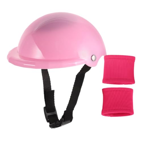 GALPADA Sportlicher Puppenhelm mit Schutzpads Bunte Austauschbare Doll Fahrradhelm und Kniepolster Passgenau für Mädchen Puppen Fördert Aktives und Sicheres Rollenspiel von GALPADA
