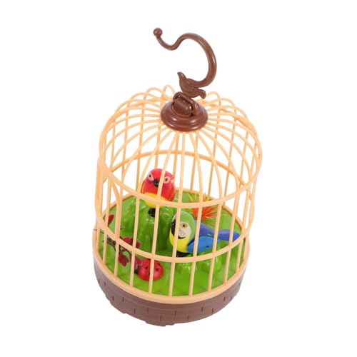 GALPADA Sprachaktiviertes Vogelkäfig mit Flatternden Papageien und Realistischem Design Interaktives Entwicklungsspielzeug für Kleinkinder für und Dekoration GALPADA Sprachaktiviertes Vogelkäfig mit Flatternden Papageien und Realistischem Design Interaktives Entwicklungsspielzeug für Kleinkinder für und Dekoration von GALPADA