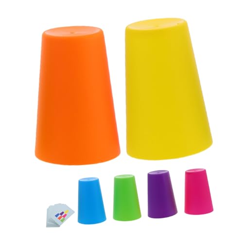GALPADA Stapelbecher Spiel Konzentrationsspiel mit Reaktionsförderung Kognitives Denkspiel für Kreatives Wettbewerbsorientiertes Fördert und Geistige Entwicklung von GALPADA