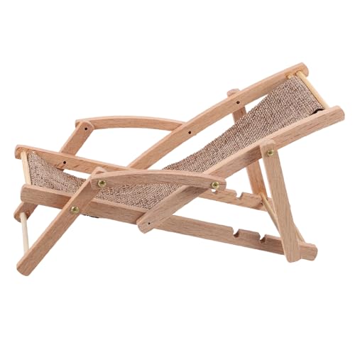 GALPADA Strandkorb-Modell Niedrig Möbel Puppenhaus-strandzubehör Puppenhauszubehör Stütze Klein Simulieren Mini-strandkorb Szene Mikro Winzig Miniatur-hausstühle Brown Stoff von GALPADA