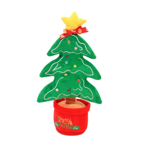 GALPADA Tanzendes Singendes und Sprechendes Weihnachts Plüschspielzeug mit Licht Weihnachtliche Dekoration für Festliche Xmas Deko mit Musik als und Weihnachtsbaum Highlight von GALPADA