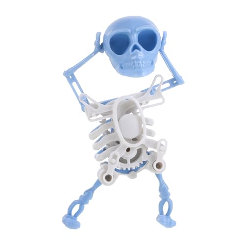 GALPADA Tanzendes Skelett Mini Druck Wackel Skelett Figur Lustiges Halloween Kreative Tischdekoration Nachtlicht Blau GALPADA Tanzendes Skelett Mini Druck Wackel Skelett Figur Lustiges Halloween Kreative Tischdekoration Nachtlicht Blau von GALPADA