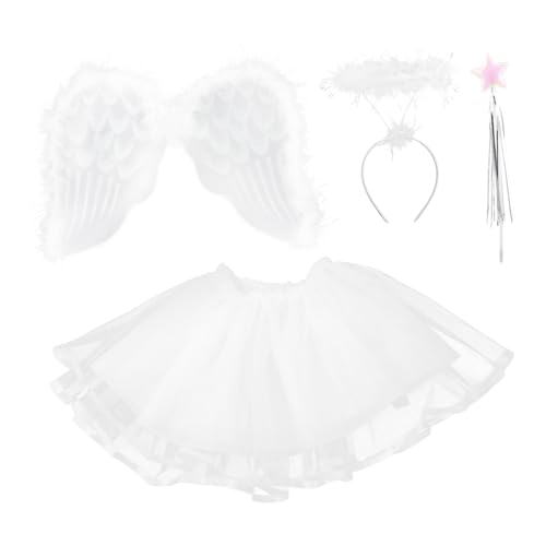 GALPADA Teiliges Feekostüm Set Für Mädchen Tüllrock Stirnband Flügel Und Zauberstab Für Karneval Halloween Oder Bühnenaufführungen GALPADA Teiliges Feekostüm Set Für Mädchen Tüllrock Stirnband Flügel Und Zauberstab Für Karneval Halloween Oder Bühnenaufführungen von GALPADA