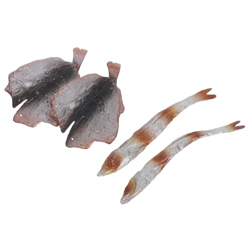 GALPADA Teiliges Künstliche Meeresfrüchte aus Robustem PVC Realistische Gebratene Fischfilets als Täuschend Echte Dekoration für Restaurant Fotografie und Spielküche Geruchsfrei Langlebig von GALPADA