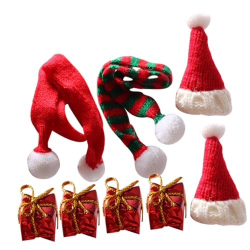 GALPADA Teiliges Mini Strickmützen mit Elastischem Weihnachtsmütze und Schal Lebensechte Modell Deko Kindgerechtes DIY Bastelzubehör für Mini Haus und Weihnachtsdeko GALPADA Teiliges Mini Strickmützen mit Elastischem Weihnachtsmütze und Schal Lebensechte Modell Deko Kindgerechtes DIY Bastelzubehör für Mini Haus und Weihnachtsdeko von GALPADA