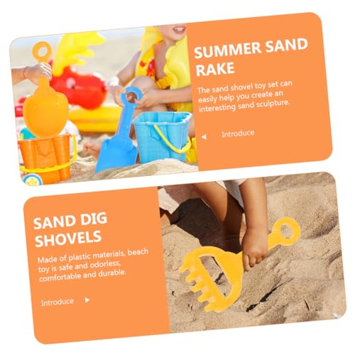 GALPADA Teiliges Strandspielzeug Sandspielzeug mit Sand-schaufeln Rechen Sieb und Sanduhr Bunte Kunststoff Sandwerkzeuge für Jungen und Mädchen zum Buddeln Am Strand und von GALPADA