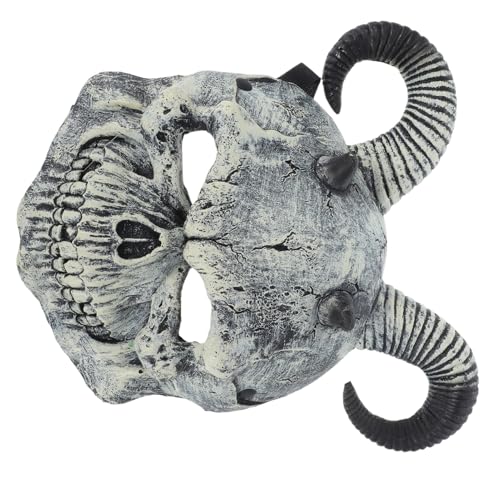 GALPADA Teufelshorn-maske: Ziegenkopf-schädelmaske, Halloween, Gruseliges Tier, Widderhörner, Gesicht, Kopfbedeckung – Teufel, Böses Halloween-kostüm, Cosplay, Requisite, GALPADA Teufelshorn-maske: Ziegenkopf-schädelmaske, Halloween, Gruseliges Tier, Widderhörner, Gesicht, Kopfbedeckung – Teufel, Böses Halloween-kostüm, Cosplay, Requisite, von GALPADA
