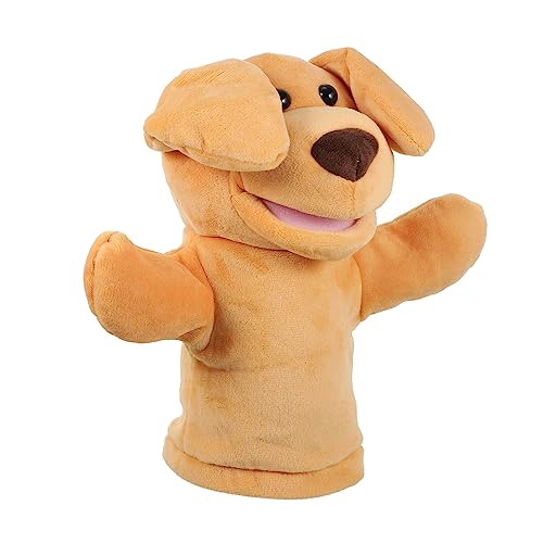 GALPADA Tierhandpuppe Hund aus Plüsch Bewegliche Handpuppen für Geschichtenerzählen und Rollenspiele Fördert Motorische Fähigkeiten und Kreativität für Erwachsene von GALPADA
