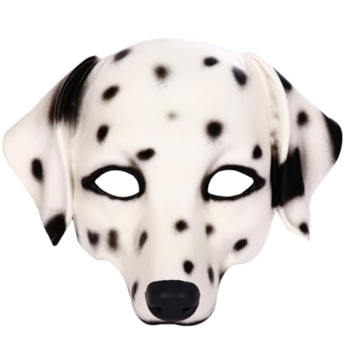 GALPADA Tierische Kopfbedeckung Karnevalsparty Kopfbedeckung Rollenspiel Tierische Kopfbedeckung Aniaml Cosplay Gesichtsbedeckung Dalmatiner Pickeliger Hund GALPADA Tierische Kopfbedeckung Karnevalsparty Kopfbedeckung Rollenspiel Tierische Kopfbedeckung Aniaml Cosplay Gesichtsbedeckung Dalmatiner Pickeliger Hund von GALPADA