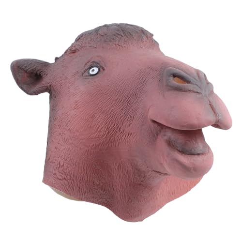 GALPADA Tierkopfmaske Kamel für Halloween und Partys Lustige Cosplay Hut für Erwachsene Tierförmige Maske für Maskerade und Karneval Bequeme und Sichere Kostümbedeckung von GALPADA