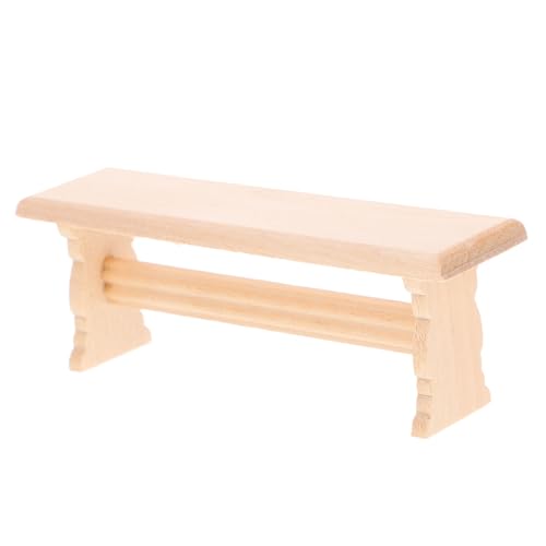 GALPADA Tisch- Und Stuhlmodell Aus Holz Miniaturen Puppenstubensessel Vor, Spiel Zu Feengartenstuhl Miniaturmöbel Dollhouse Decor Puppenhaus-miniaturartikel Mini-puppenhaus Hölzern von GALPADA