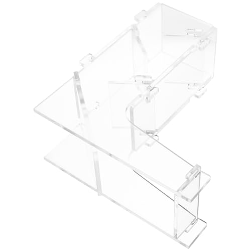GALPADA Tragbarer Transparenter Acryl Würfelturm mit Ablage für Tischspiele Sorgt für Faire Würfe und Spannende Spielmomente für Brettspiele und Reisen von GALPADA